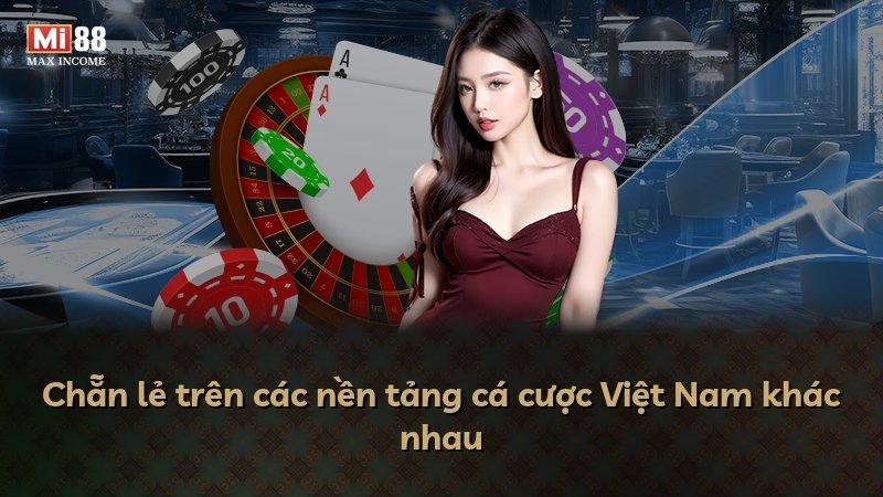 Chẵn lẻ trên các nền tảng cá cược Việt Nam khác nhau