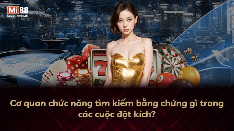 Cơ quan chức năng tìm kiếm bằng chứng gì trong các cuộc đột kích?